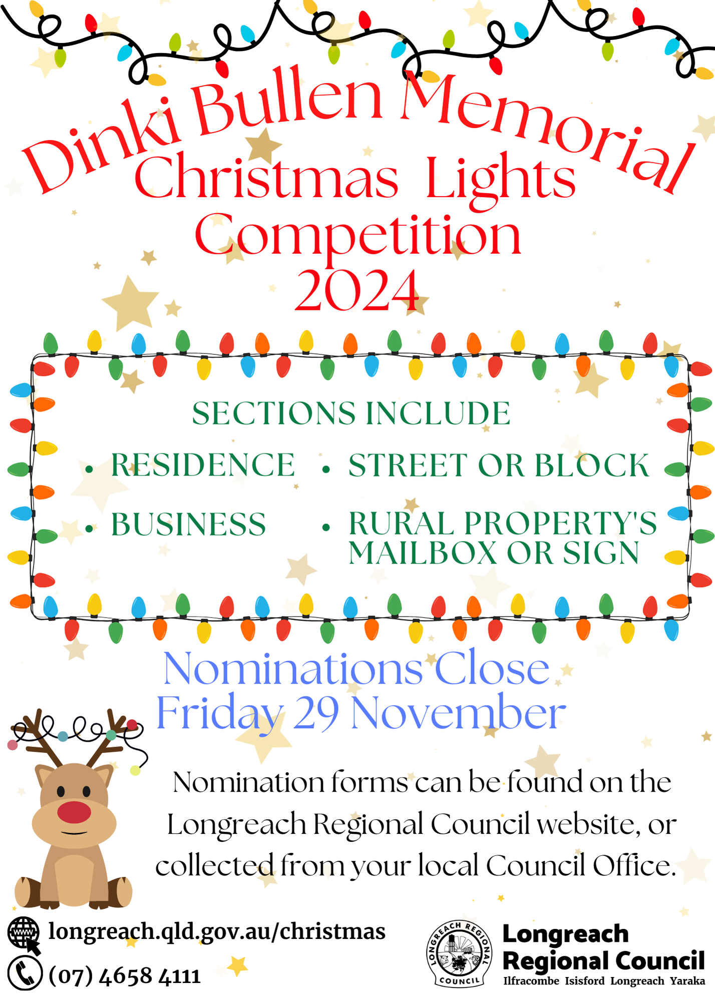 Christmas lights competition 2024 poster